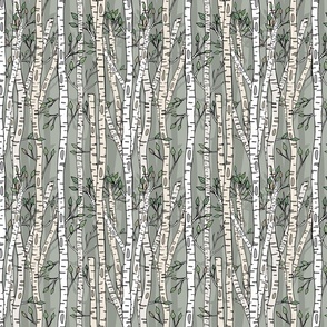 Gentle Forest (Sage Green Tint small scale) 