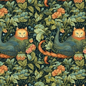 cheshire cat inspired by william morris