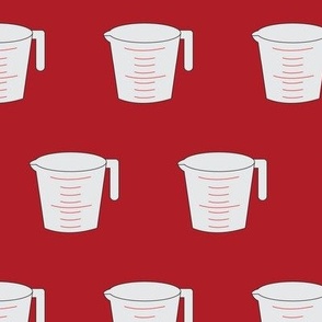 Measuring Cups Red- Medium Print