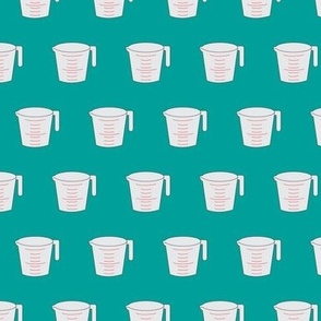 Measuring Cups Teal- Small Print