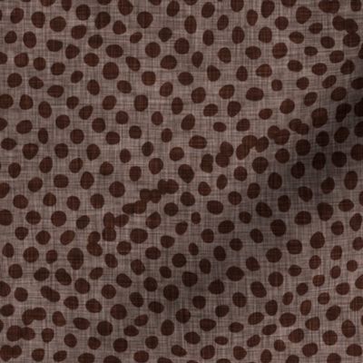 Serene Space- Relaxing Seigaiha Dots- Zen Arches- Abstract Boho Wallpaper- Bohemian Spa- Yoga Studio- Meditation Room- Japandi- Dark Oak Brown on Taupe- Earth Tones- 3E2118- Large