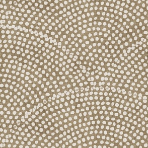 05 Serene Space- Relaxing Seigaiha Dots- Zen Arches- Abstract Boho Wallpaper- Bohemian Spa- Yoga Studio- Meditation Room- Japandi- Beige on Mushroom Brown- EarthTones- Extra Large