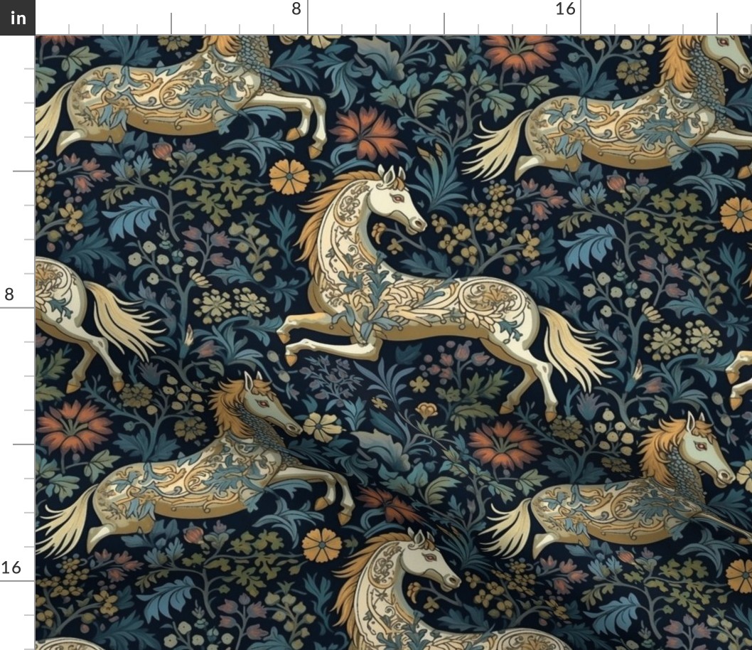 horses inspired by william morris