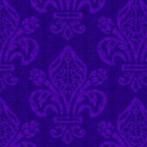 Dark Purple Fleur de Lys