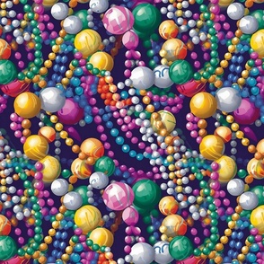 mardi gras beads at carnival time