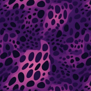 Purple & Black Abstract Dots - large