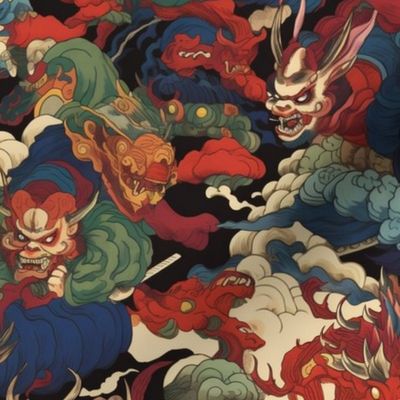 japanese demon horror inspired by yoshitoshi