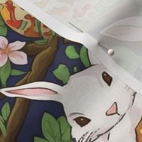 white rabbit of the japanese easter eggs