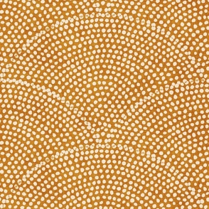 15 Serene Space- Relaxing Seigaiha Dots- Zen Arches- Abstract Boho Wallpaper- Bohemian Spa- Yoga Studio- Meditation Room- Japandi- Desert Sun- Mustard- Golden Yellow- Ochre- Large