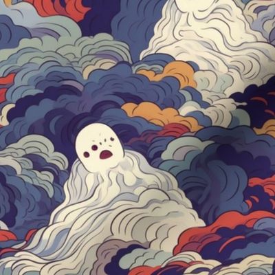 japanese ghost inspired by yoshitoshi 