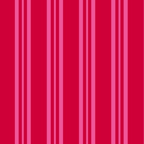 Parallel Lines: Red Thick and Pink Thin