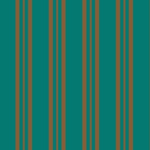 Parallel Lines: Green Thick and Brown Thin