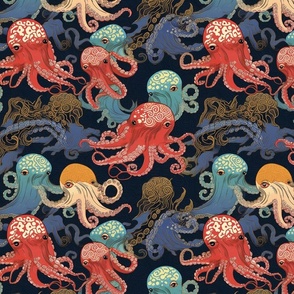 octopus party under the sea