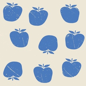 Block print apples