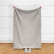 Serene Floral Blockprint - subtle textured neutral - grey taupe - large