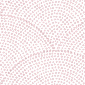 21 Serene Space- Relaxing Seigaiha Dots- Zen Arches- Abstract Boho Wallpaper- Bohemian Spa- Yoga Studio- Meditation Room- Japandi- Cotton Candy on White- Soft Baby Pastel Pink- Extra Large