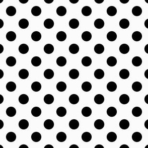 Black and White Polka Dot #1