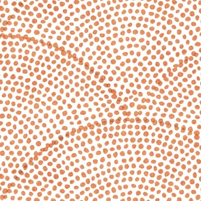 25 Serene Space- Relaxing Seigaiha Dots- Zen Arches- Abstract Boho Wallpaper- Bohemian Spa- Yoga Studio- Meditation Room- Peach on White- Soft Pastel Orange- Pastel Halloween- Easter- Spring- Extra Large