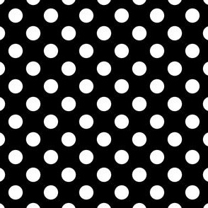 Black and White Polka Dot #2
