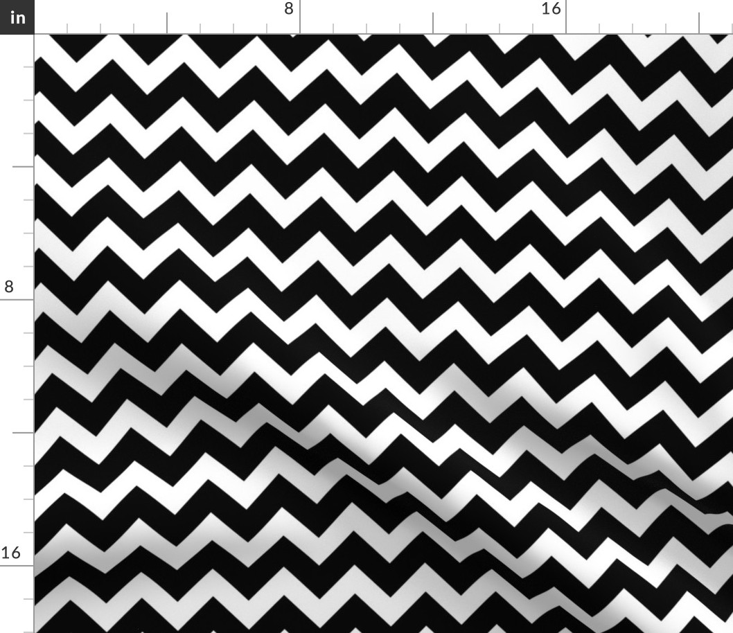 Black and White Chevron