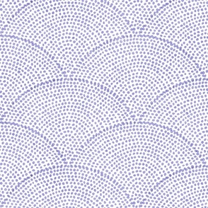 26 Serene Space- Relaxing Seigaiha Dots- Zen Arches- Abstract Boho Wallpaper- Bohemian Spa- Yoga Studio- Meditation Room- Lilac on White- Soft Pastel Purple- Easter- Spring- Medium