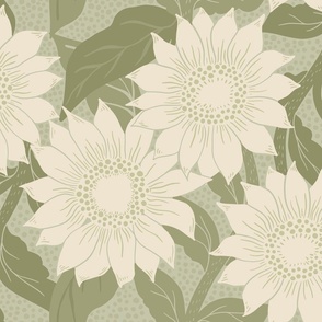 Khaki Green Fabric, Wallpaper and Home Decor