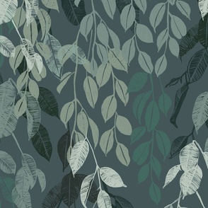 Leafy Tranquility-Neutral greens