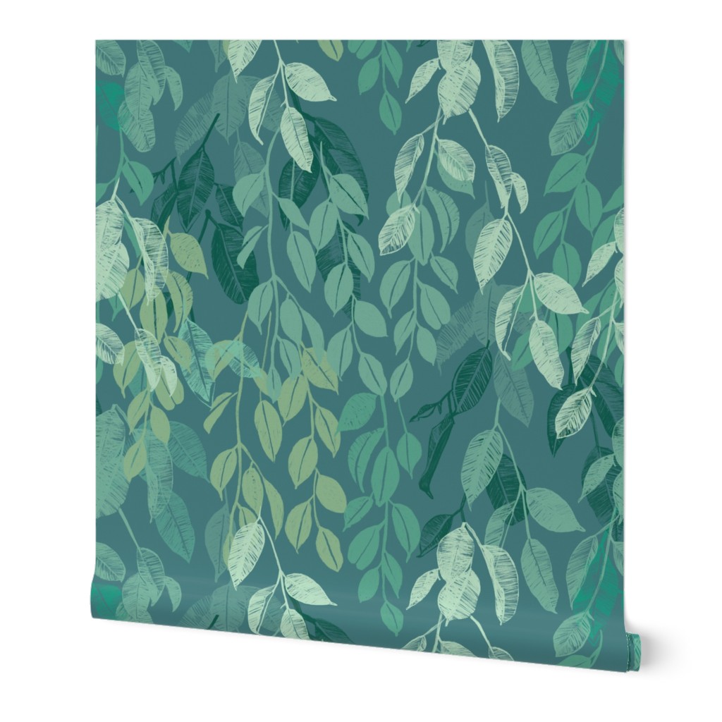 Leafy Tranquillity-Soft Light Greens