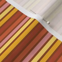 Vintage stripes - Medium Vermilion (SMALL)