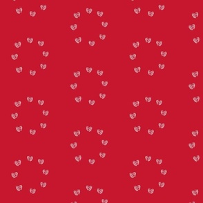 mushy hearts on red ©Angela Broadbent designs