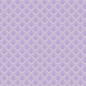 (small 5x5in) Dotted Diamonds / Lilac Purple / coordinate for Crocus Garden / see collections