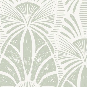 Zen Palm_Medium_Alomst Aqua green