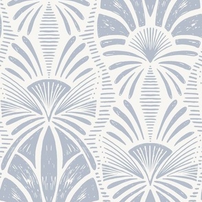 Zen Palm_Medium_Gray Dawn Blue