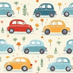 Cute cars pattern