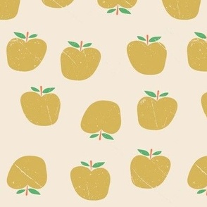 Apples - textured yellow, medium 