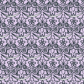 accented lace lavender