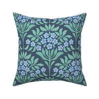Victorian Style Elegance: Blue Forget-Me-Not Florals