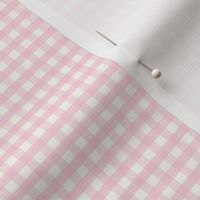 1/6 inch Extra small Light pink gingham check - Light pink cottagecore country plaid - perfect for wallpaper bedding tablecloth - baby pink