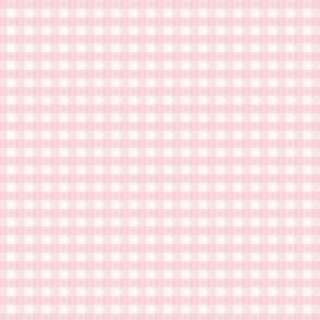1/6 inch Extra small Light pink gingham check - Light pink cottagecore country plaid - perfect for wallpaper bedding tablecloth - baby pink