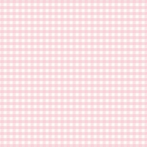 1/8 inch Tiny (XXS) Light pink gingham check - Light pink cottagecore country plaid - perfect for wallpaper bedding tablecloth - baby pink