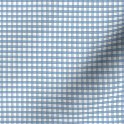 1/6 inch Extra small Dorothy Blue gingham check - Soft Blue cottagecore country plaid - perfect for wallpaper bedding tablecloth - vichy check