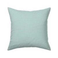 1/6 inch Extra Small Teal green gingham check - Soft Teal cottagecore country plaid - perfect for wallpaper bedding tablecloth - vichy check