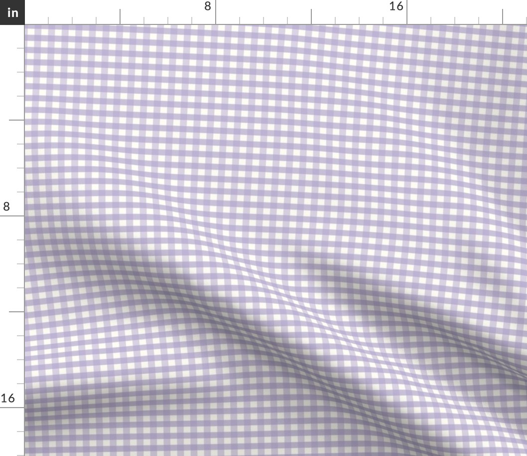 1/4 inch Small Lavender gingham check - Digital Lavender  purple rose cottagecore country plaid - perfect for wallpaper bedding tablecloth - vichy check