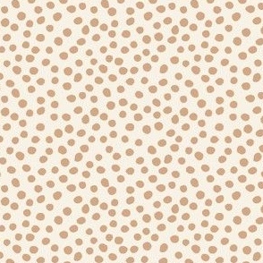 (small) tossed polka dot sprinkles - mokka brown on off-white