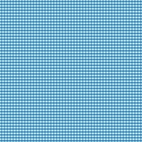 1/16 inch Micro (xxxs) Soft French Blue gingham check - Soft French Blue cottagecore country plaid - perfect for wallpaper bedding tablecloth - vichy check