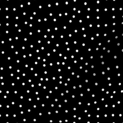 Ditsy Dots - black and white 