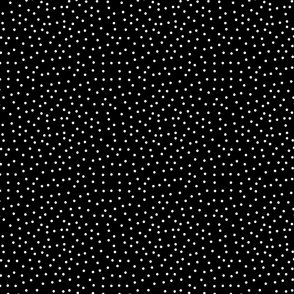 Ditsy Dots - black and white 