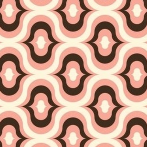 3034 A  Small - retro waves, pink 