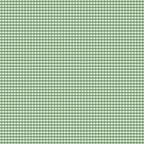 1/16 inch Micro (xxxs) Soft Kelly Green gingham check - Soft Kelly Green cottagecore country plaid - perfect for wallpaper bedding tablecloth - vichy check kopi