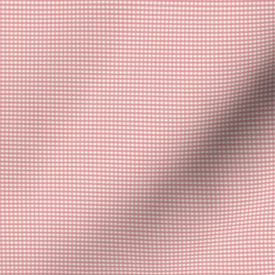 1/16 inch Micro (xxxs) Soft Peach Blossom gingham check - Soft Peach Blossom cottagecore country plaid - perfect for wallpaper bedding tablecloth - vichy check kopi